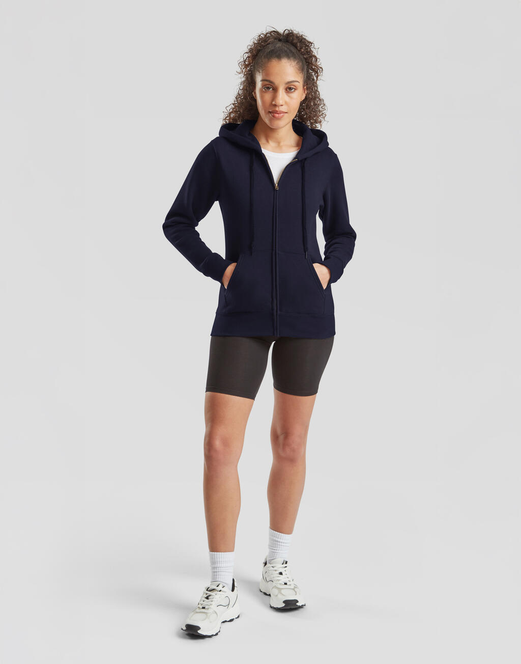 Premium Hooded Sweat Jacket Lady-Fit - Vue 3