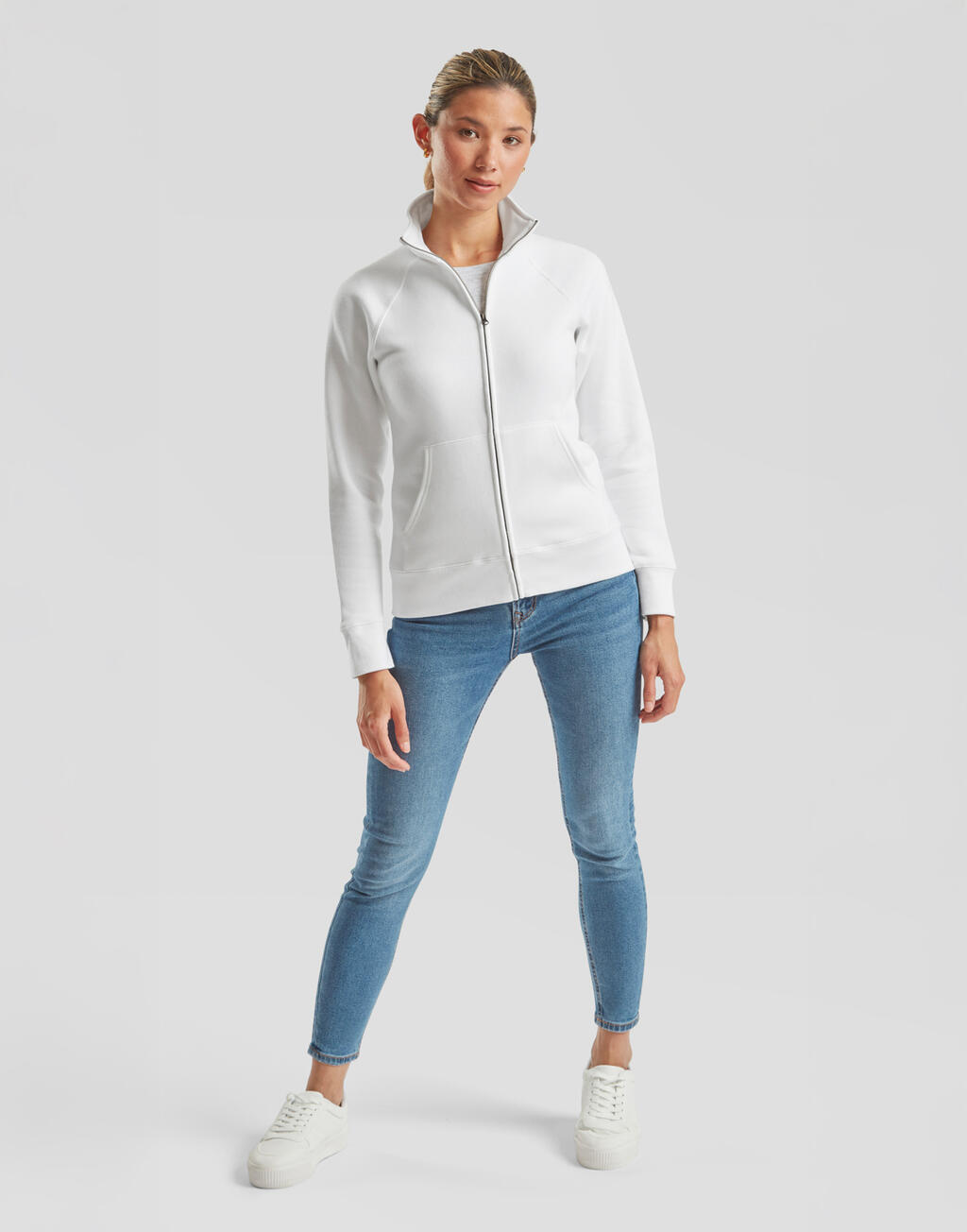 Ladies Premium Sweat Jacket - Vue 3