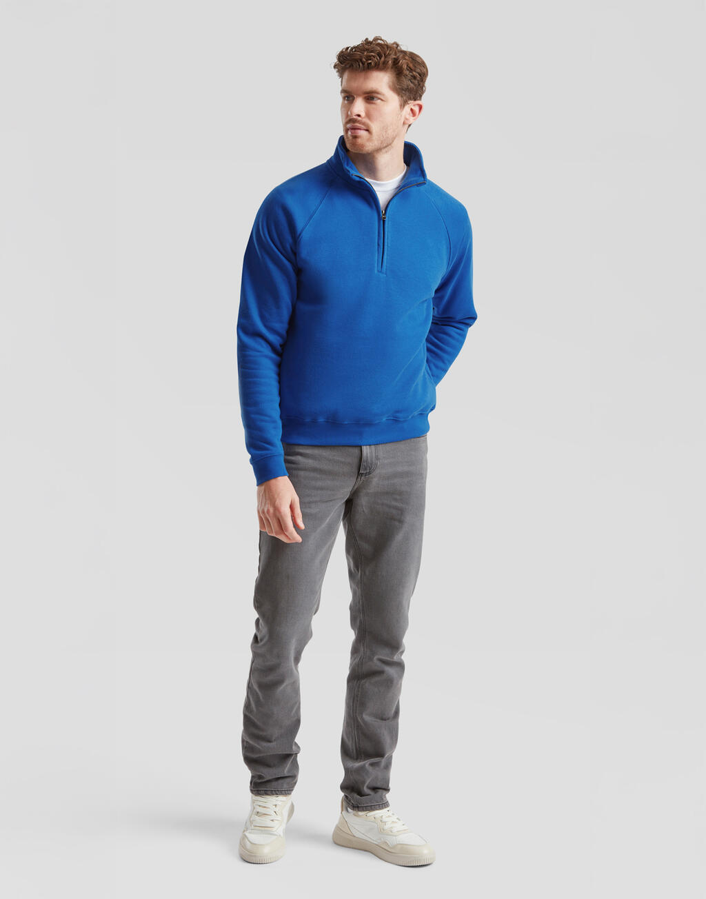 Premium Zip Neck Sweat - Vue 4