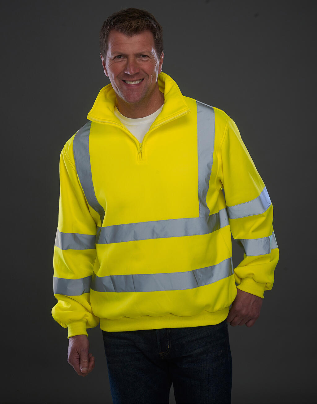 Fluo 1/4 Zip Sweat Shirt - Vue 3