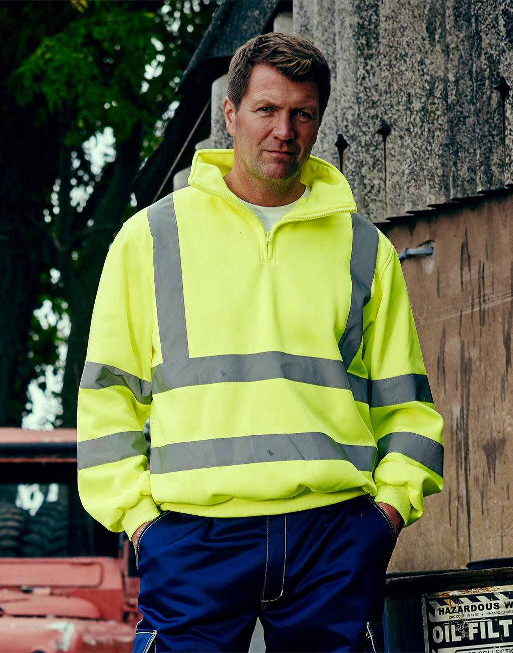 Fluo 1/4 Zip Sweat Shirt - Vue 2