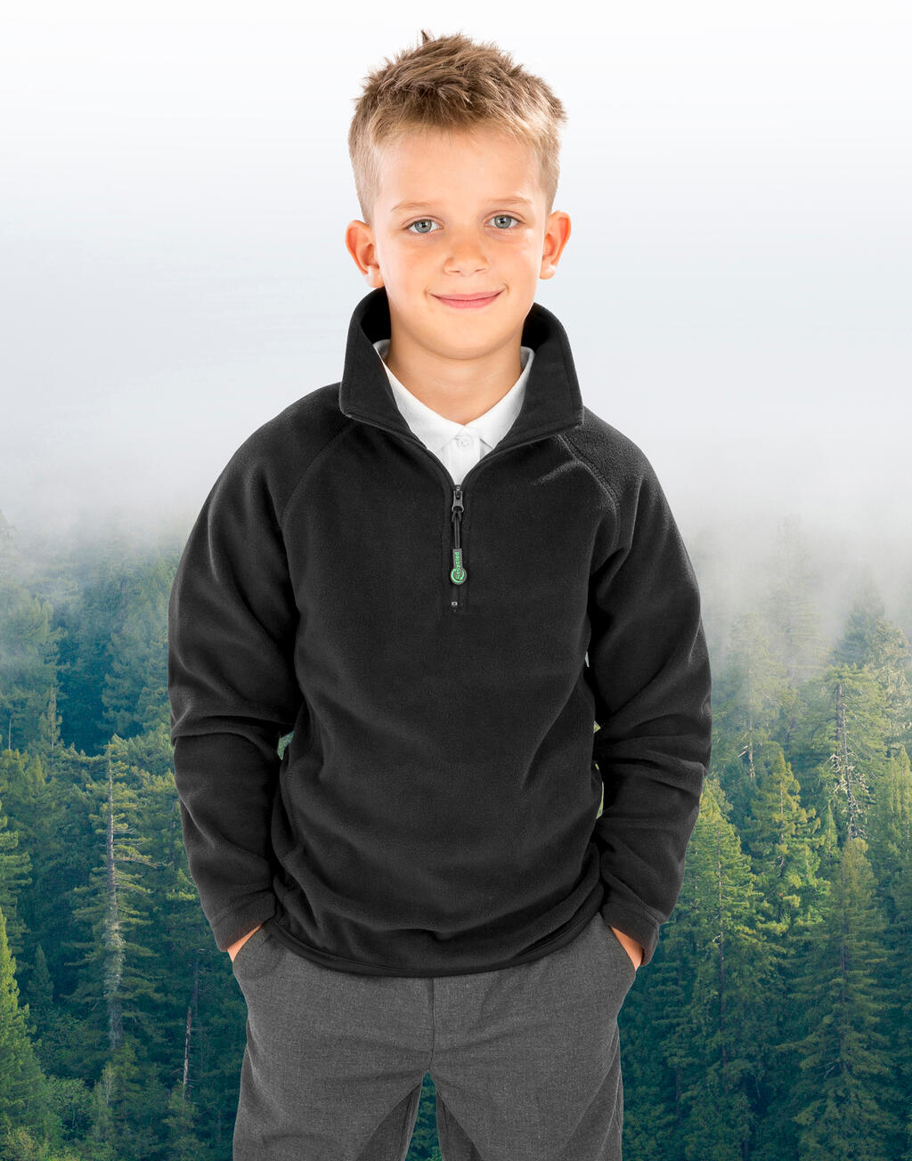 Junior Recycled Microfleece Top - Vue 2