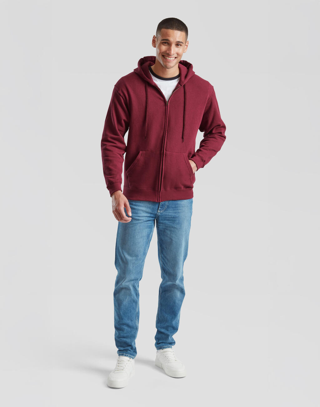 Classic Hooded Sweat Jacket - Vue 4