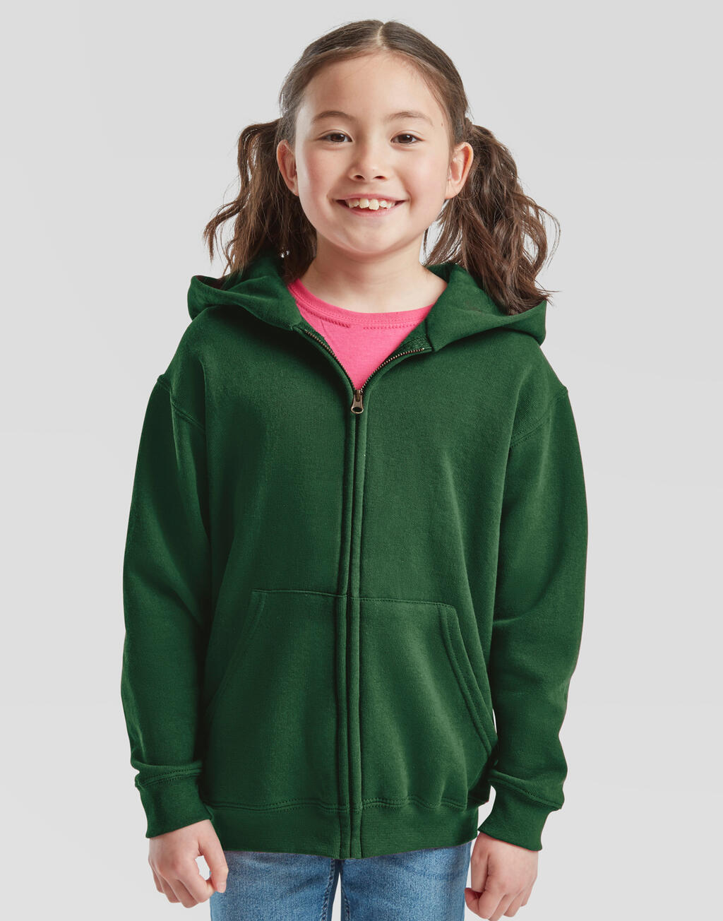 Kids Classic Hooded Sweat Jacket - Vue 2