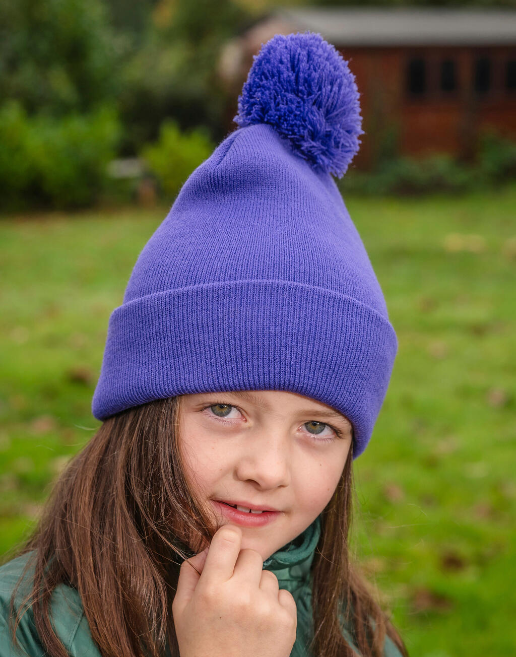 Junior Pom Pom Beanie - Vue 2