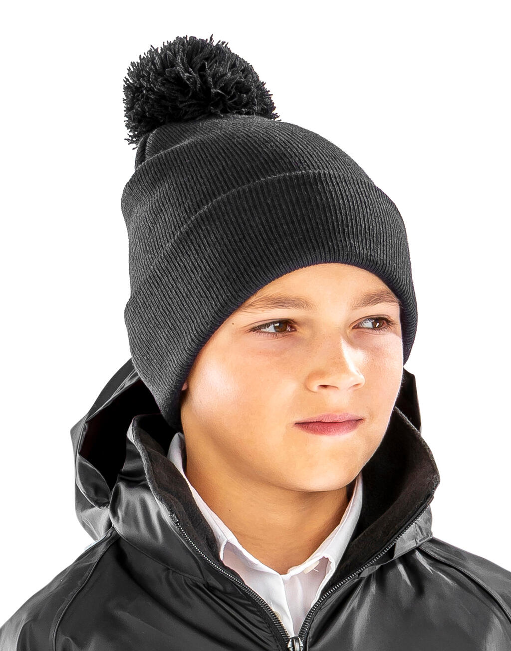 Junior Pom Pom Beanie - Vue 5