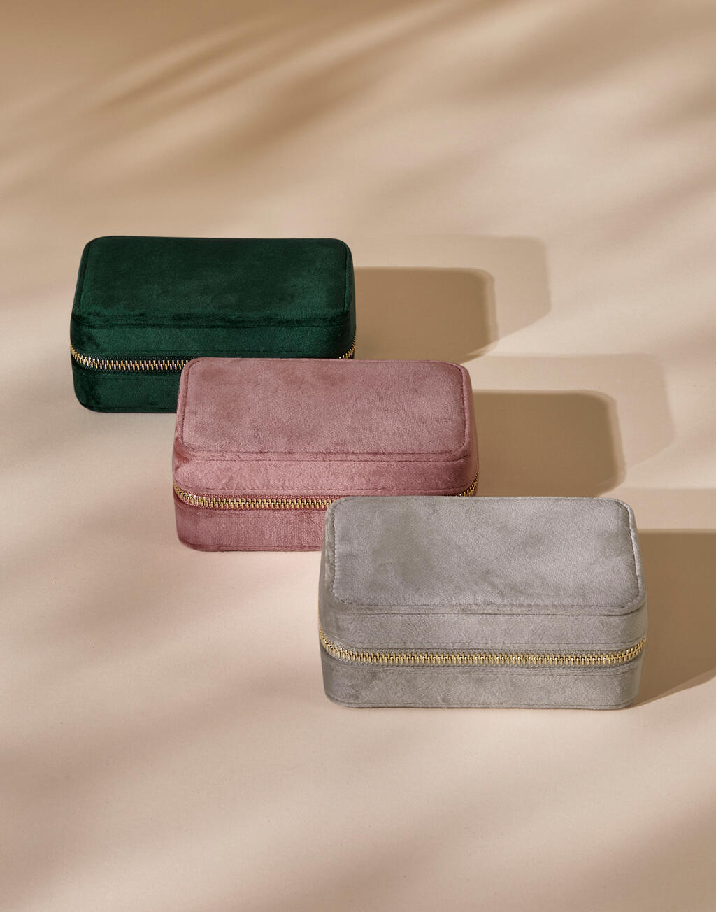 Velvet Travel Jewellery Box - Vue 4