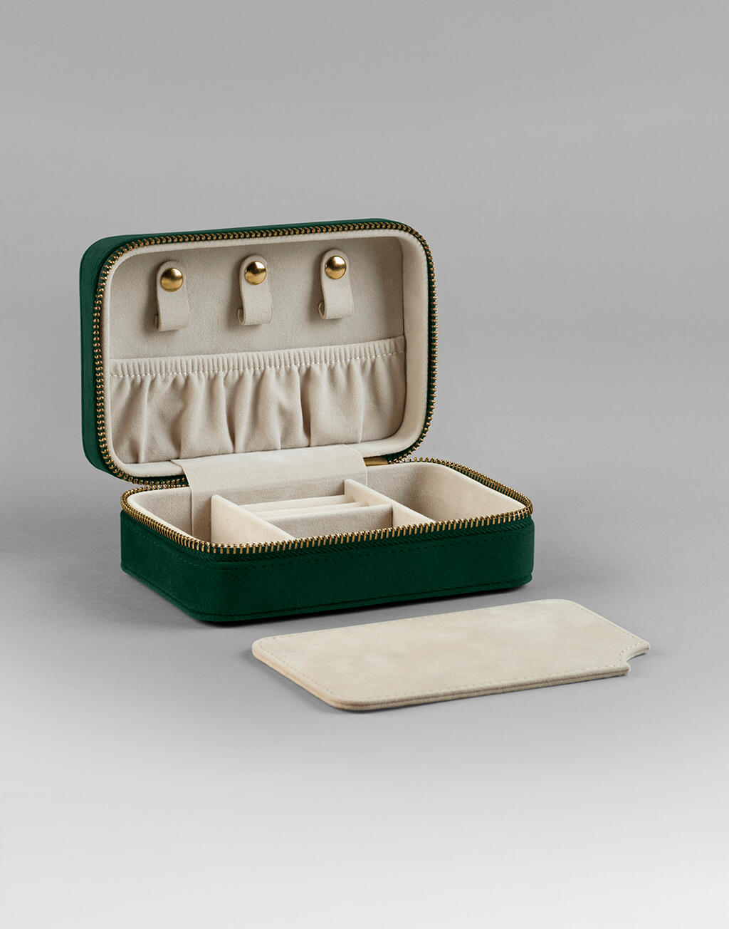 Velvet Travel Jewellery Box - Vue 5