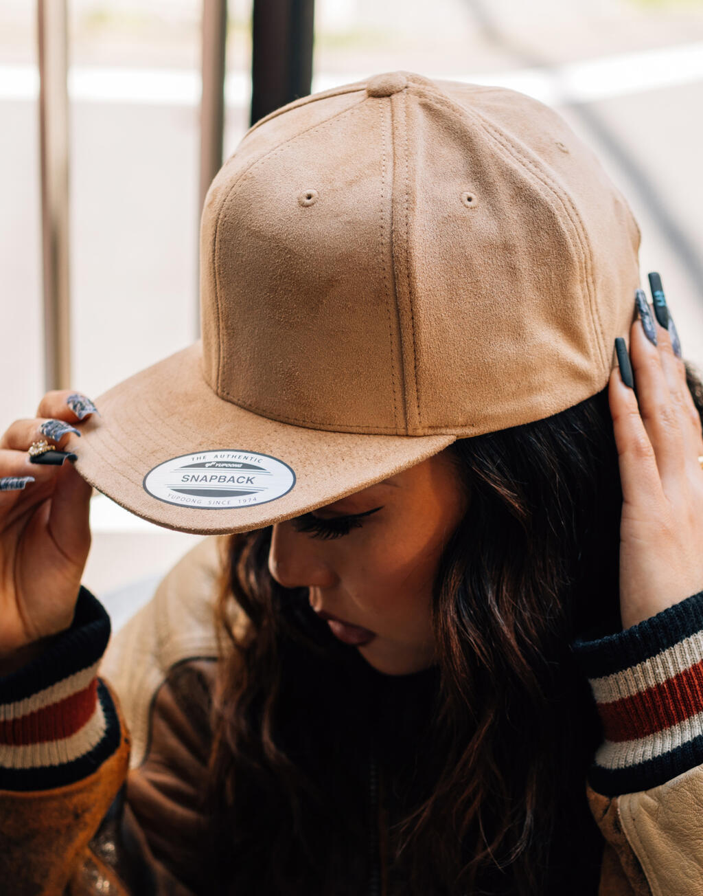 Suede Leather Snapback - Vue 2