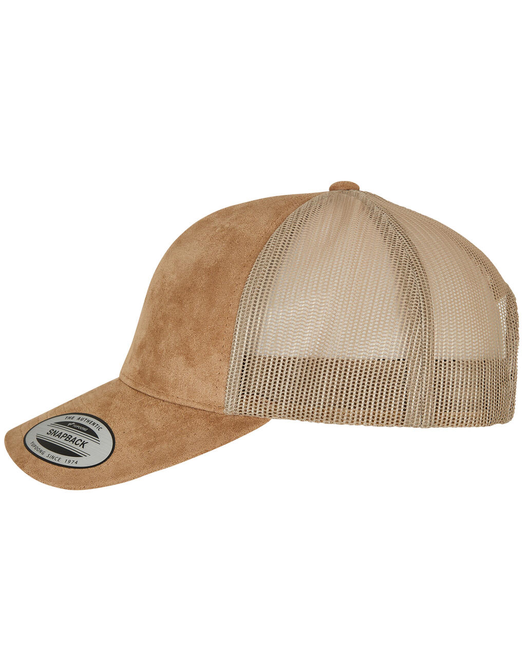 Suede Leather Trucker Cap - Vue 2