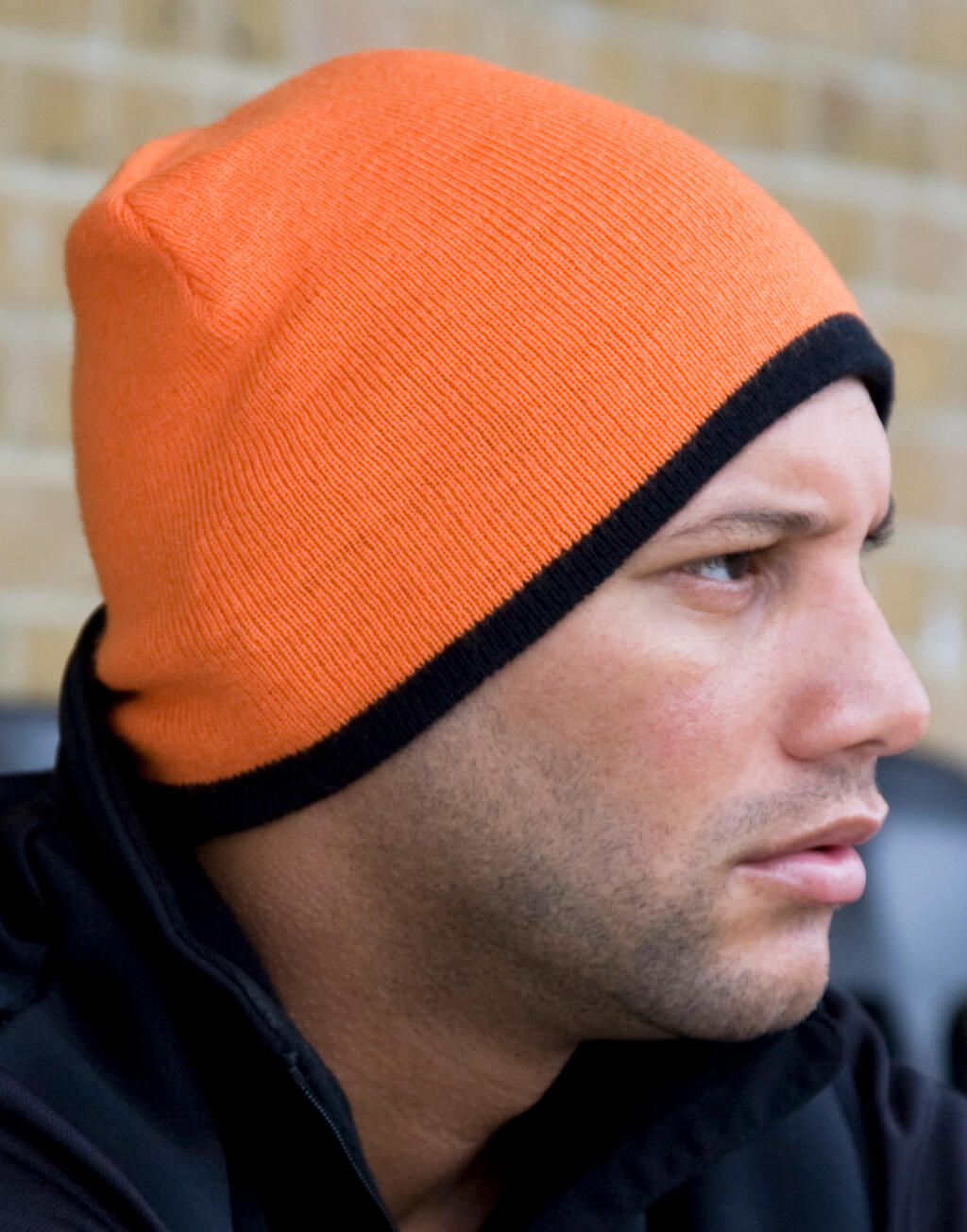 Soft Feel Cuffless Reversible Beanie - Vue 3