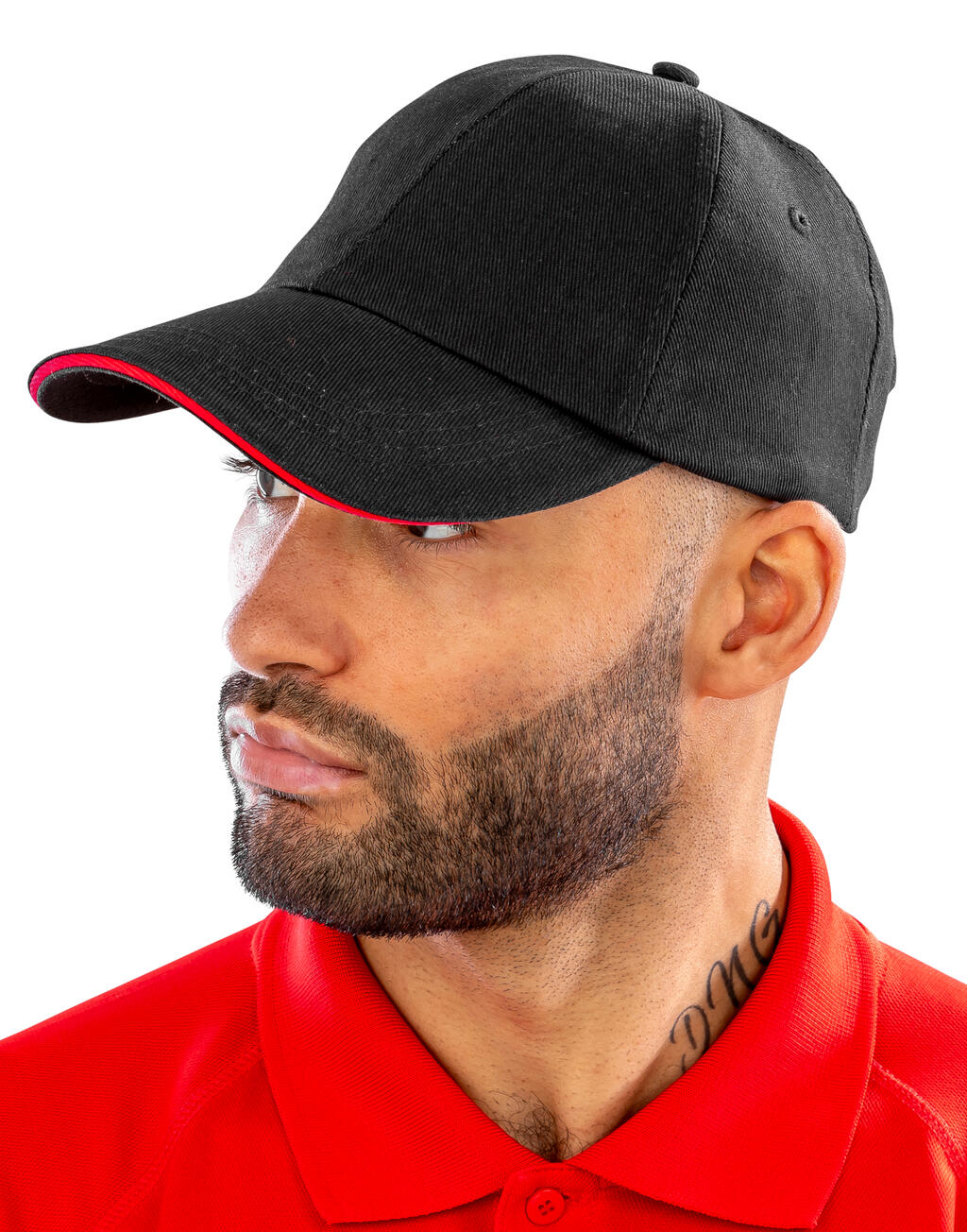 Brushed Cotton Decorator Cap with Sandwich Peak - Vue 2