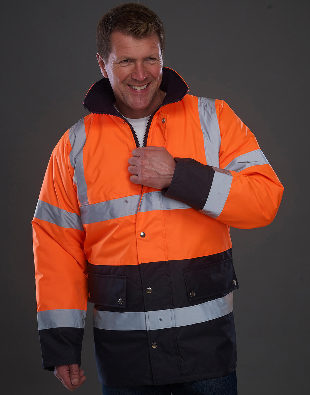 Fluo 2 Tone Motorway Jacket - Vue 2