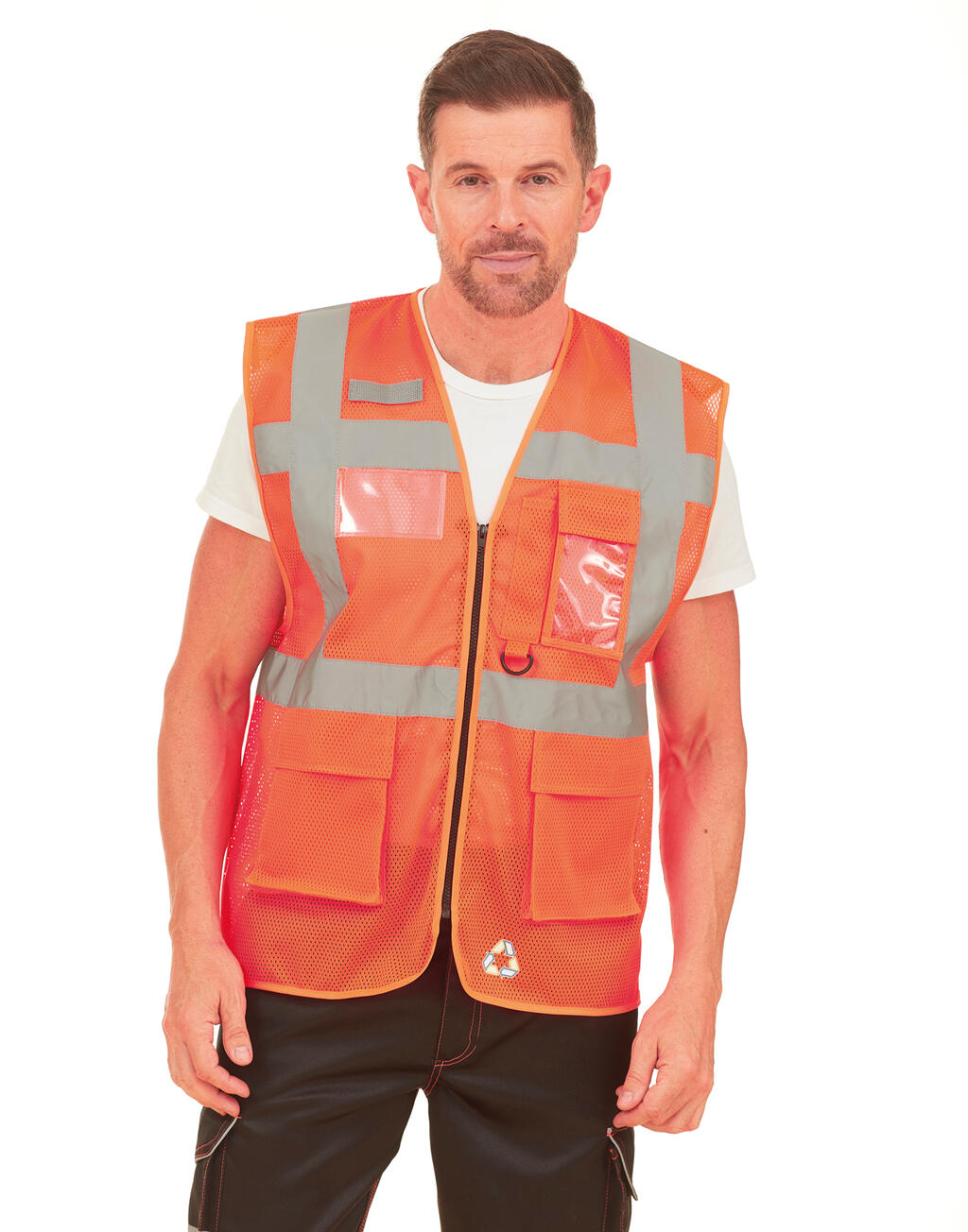 Fluo Open Mesh Executive Waistcoat - Vue 3