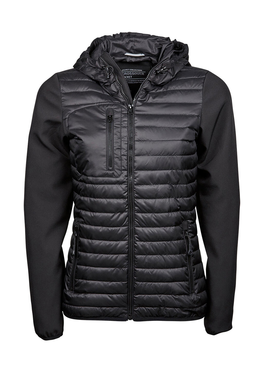 Ladies' Hooded Crossover Jacket - Vue 2