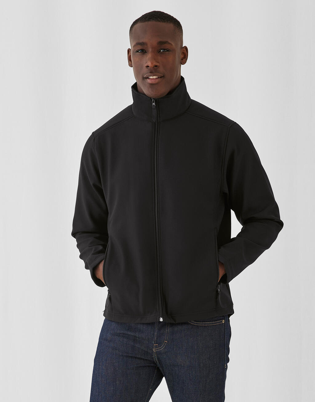 Veste softshell B&C ID.701, coupe-vent et déperlante