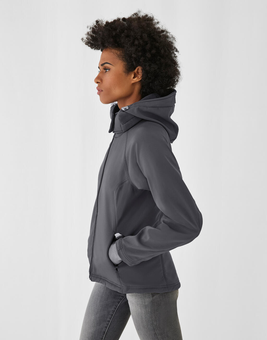 Hooded Softshell/women - Vue 3