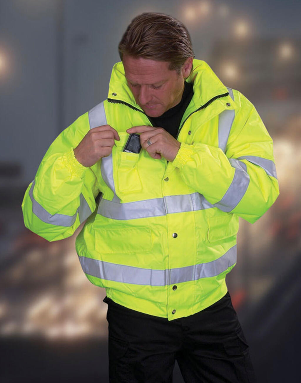 Fluo Bomber Jacket - Vue 2