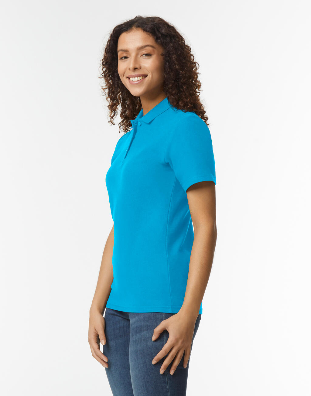 Softstyle Women's Pique Polo - Vue 3