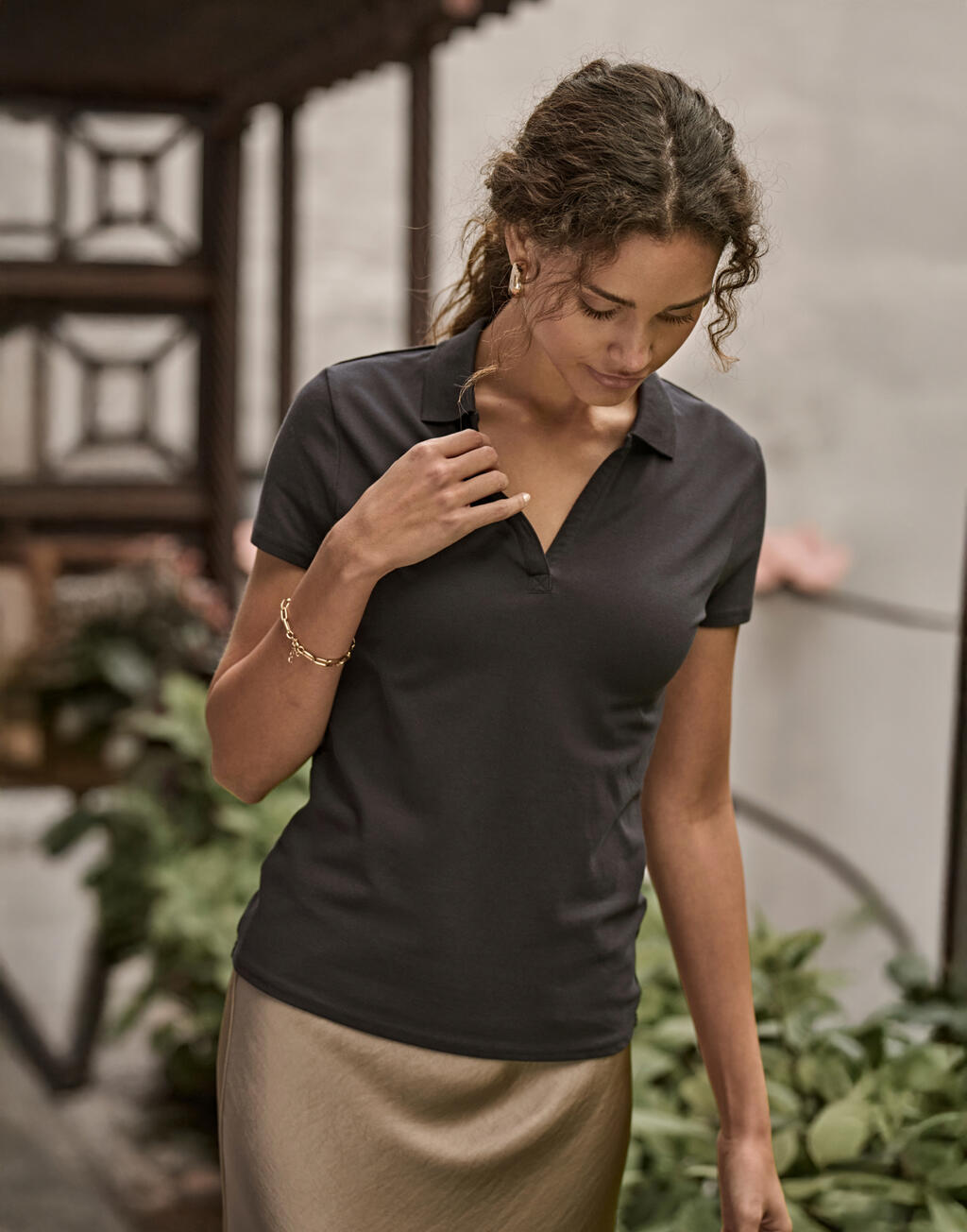 Women's Luxury Stretch V Polo