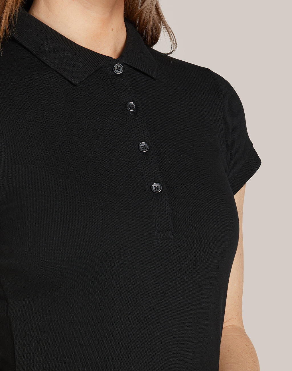Signature Tagless Polo Stretch Women - Vue 4