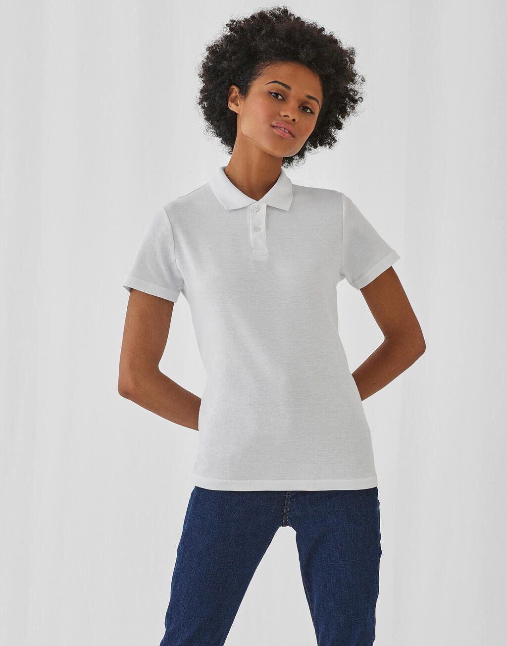 ID.001 /women Piqué Polo Shirt - Vue 3