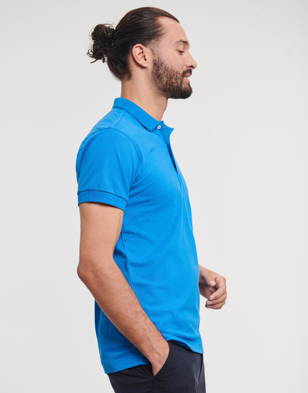 Men's Fitted Stretch Polo - Vue 4