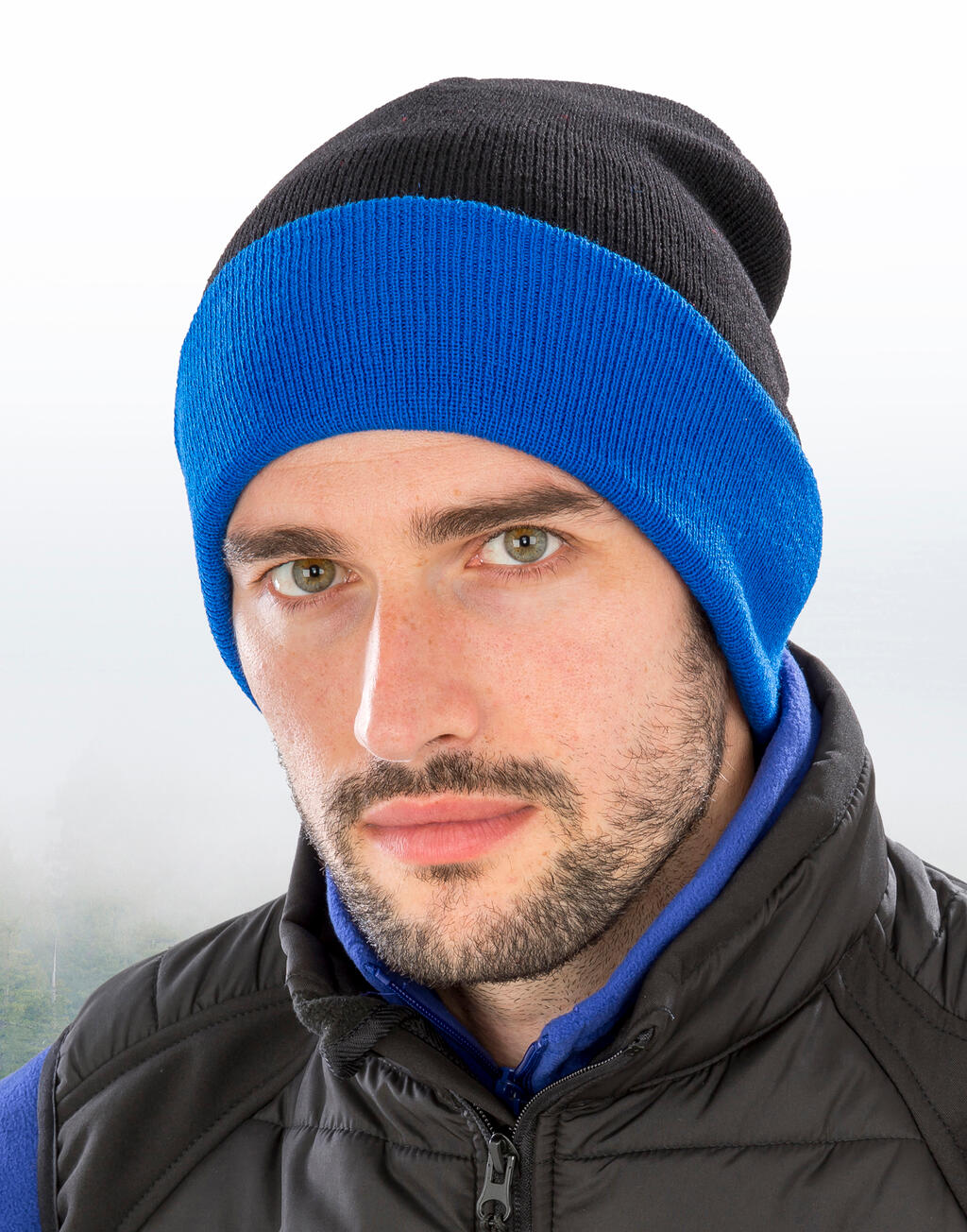 Recycled Black Compass Beanie - Vue 3