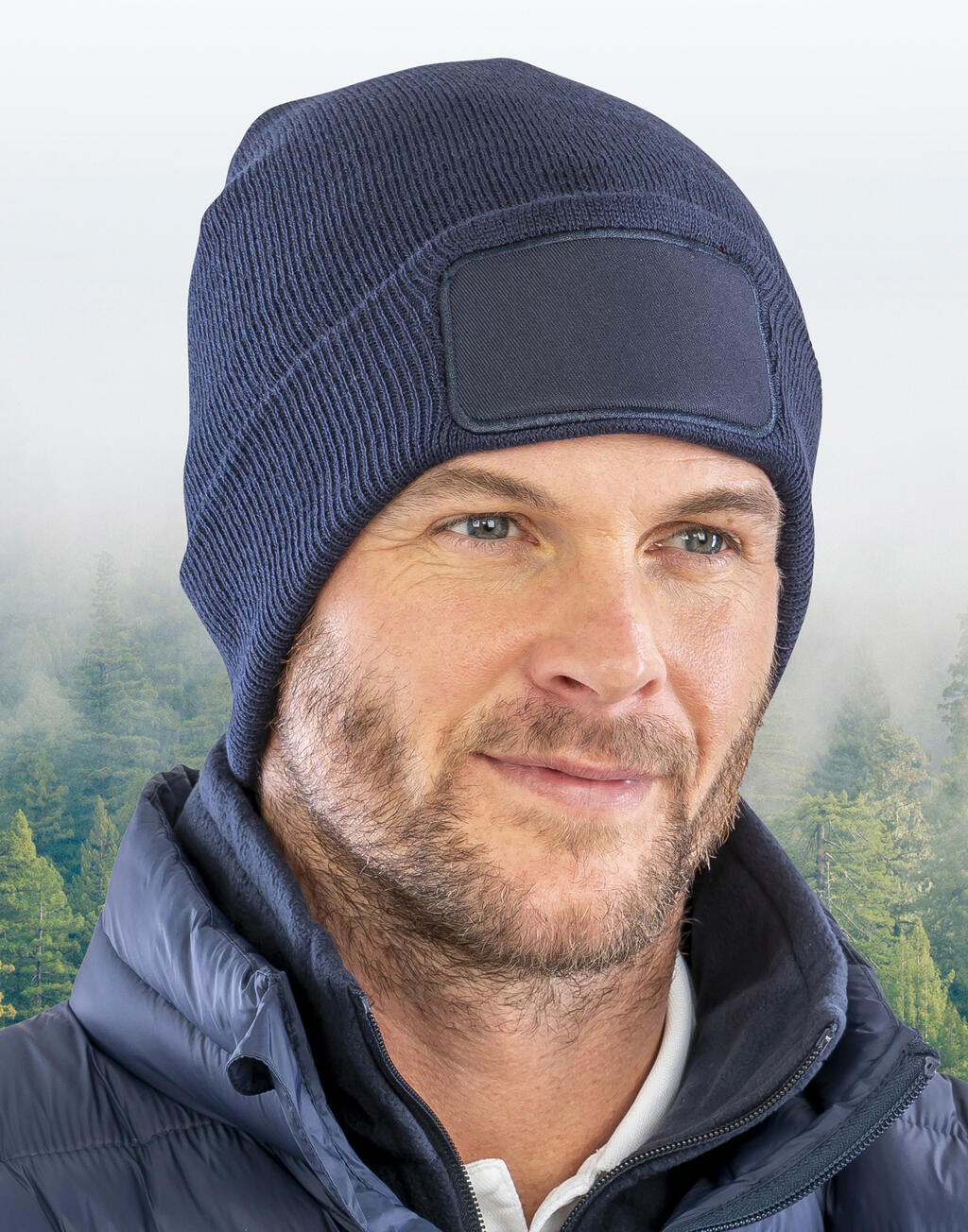 Recycled Double Knit Printers Beanie - Vue 3