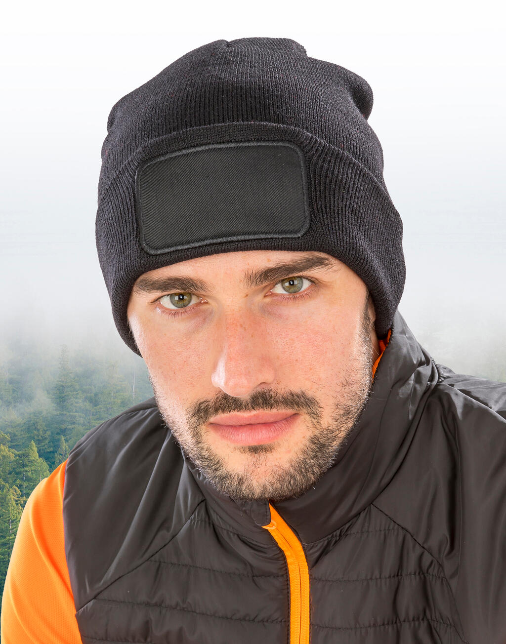 Recycled Double Knit Printers Beanie - Vue 2
