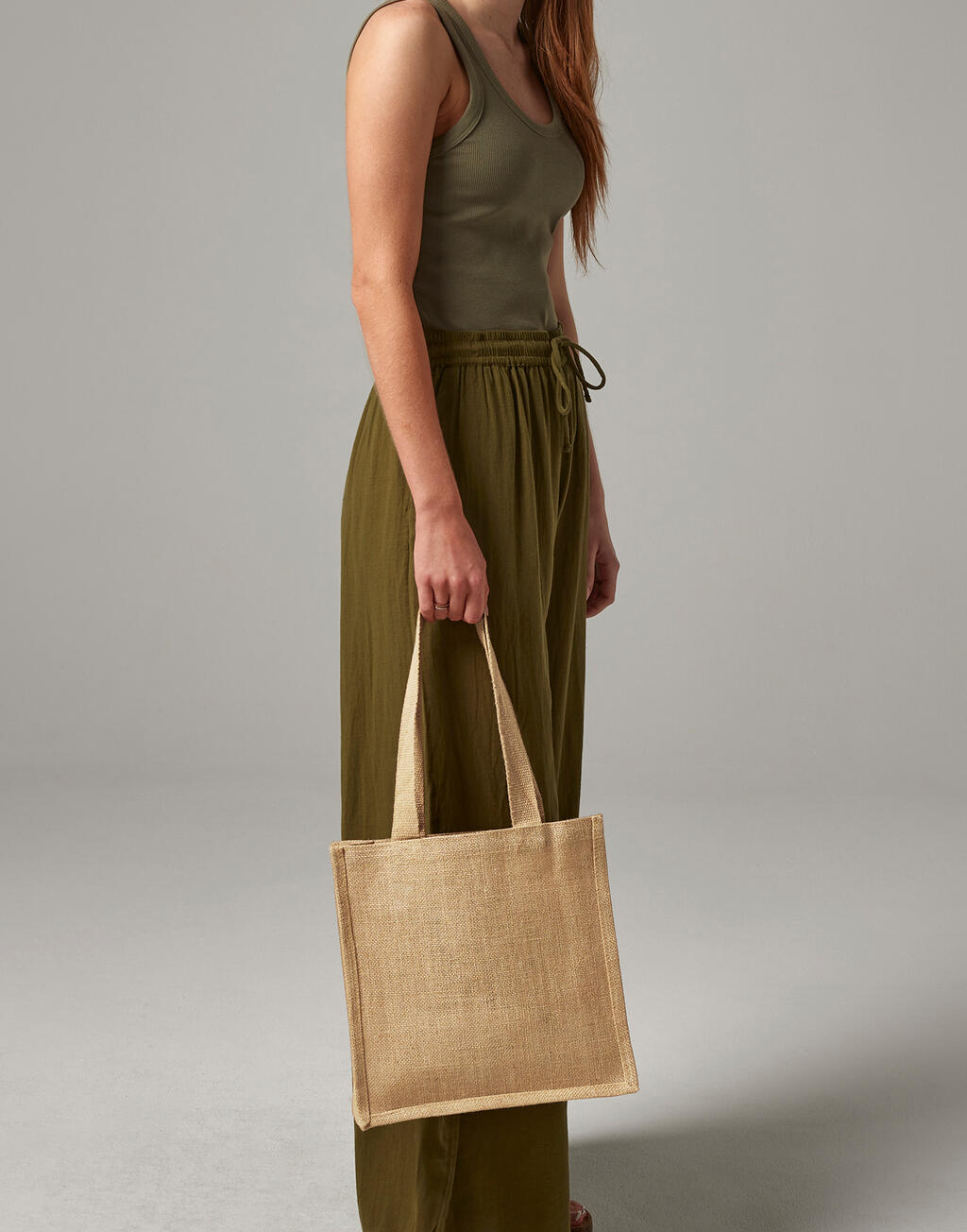 Jute Compact Tote - Vue 2