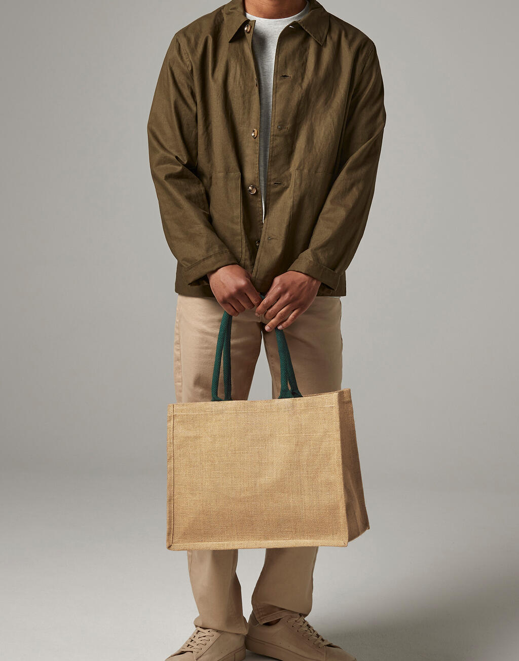 Classic Jute Shopper - Vue 4