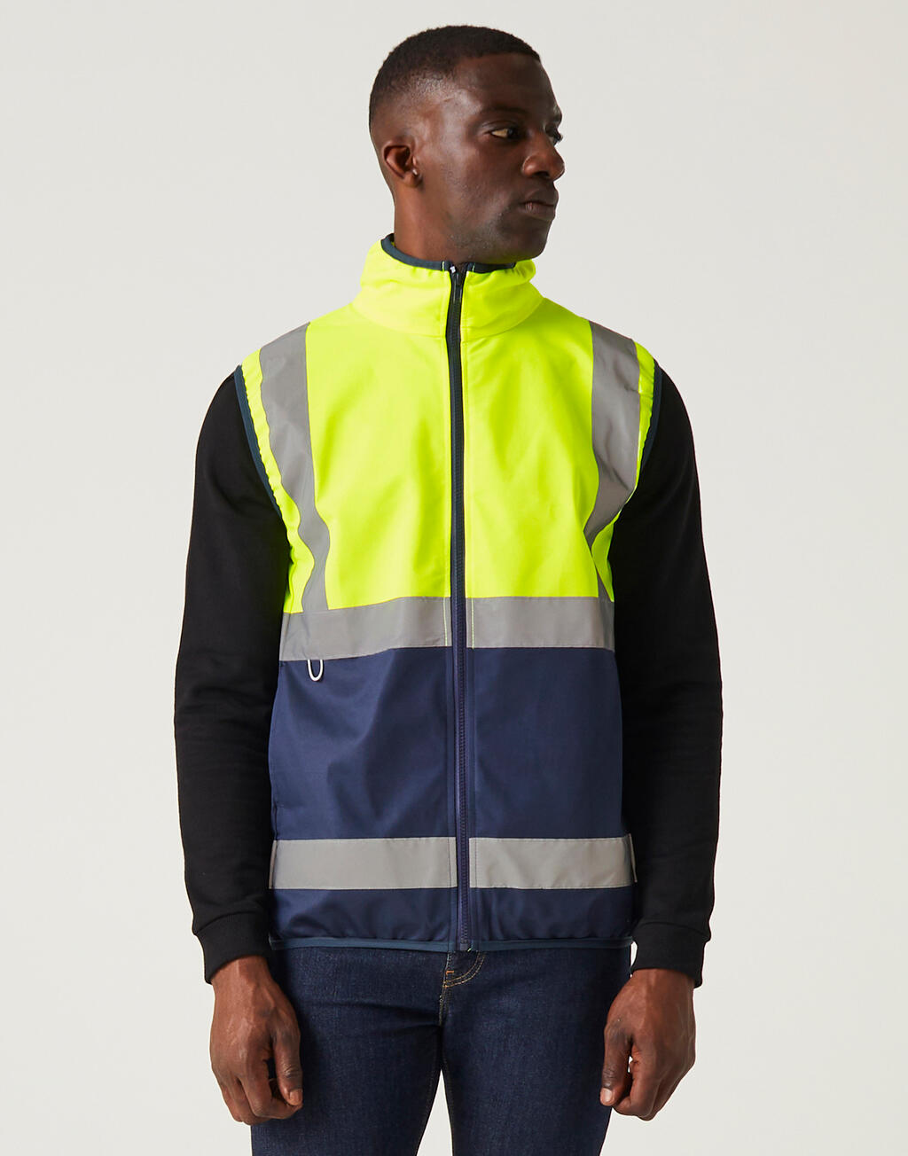 Pro Hi-Vis Full Zip Gilet - Vue 2