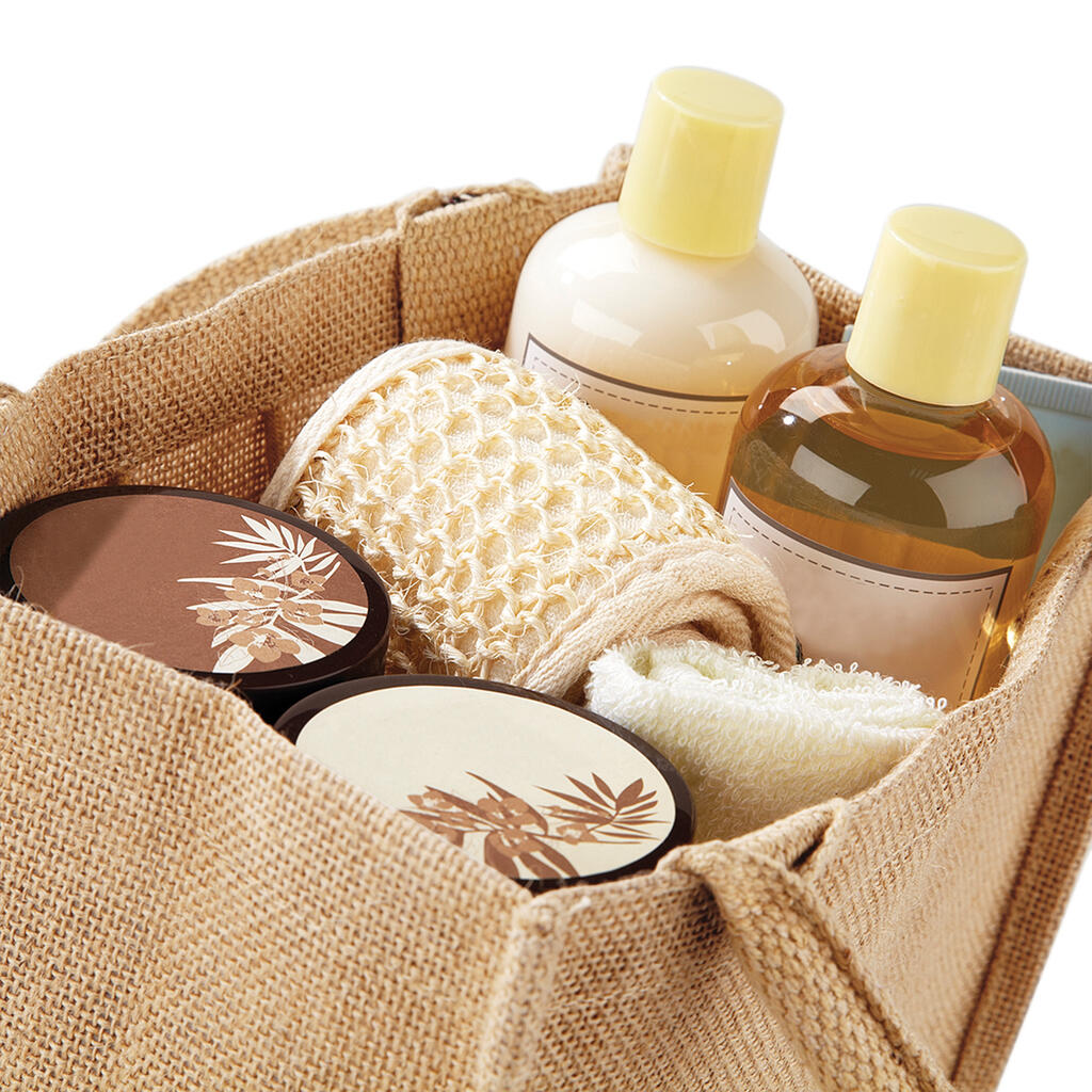 Jute Mini Gift Bag - Vue 3