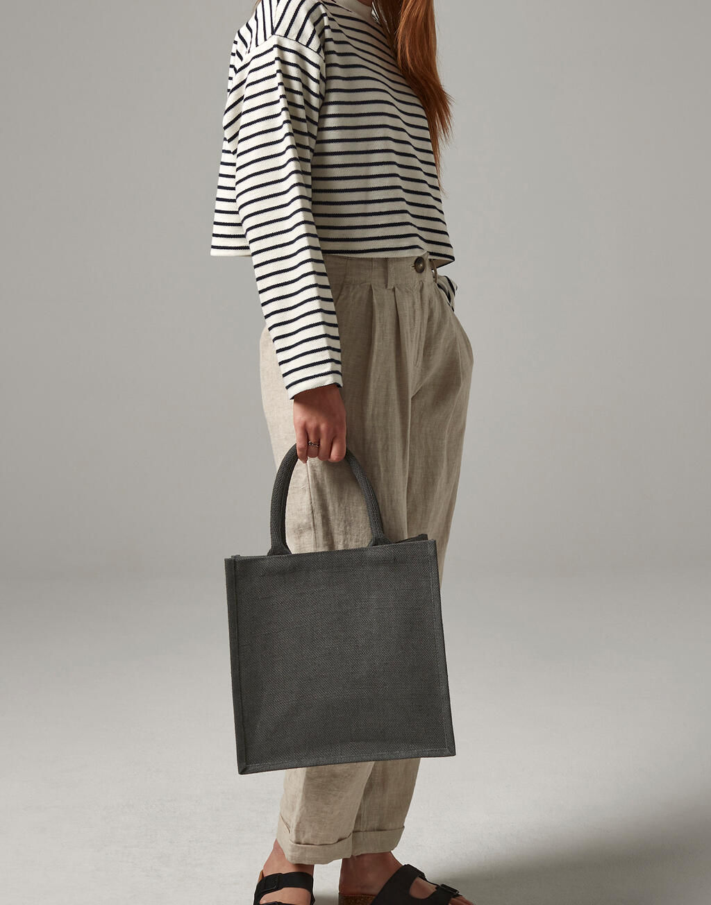 Jute Midi Tote - Vue 2