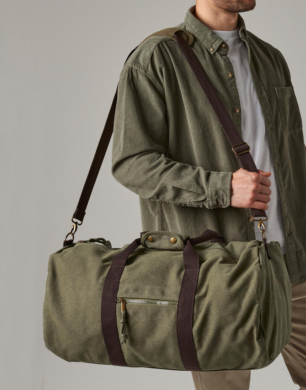 Vintage Canvas Holdall - Vue 2