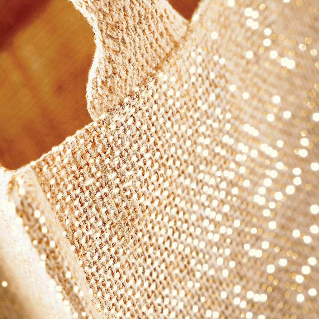 Shimmer Jute Mini Gift Bag - Vue 5