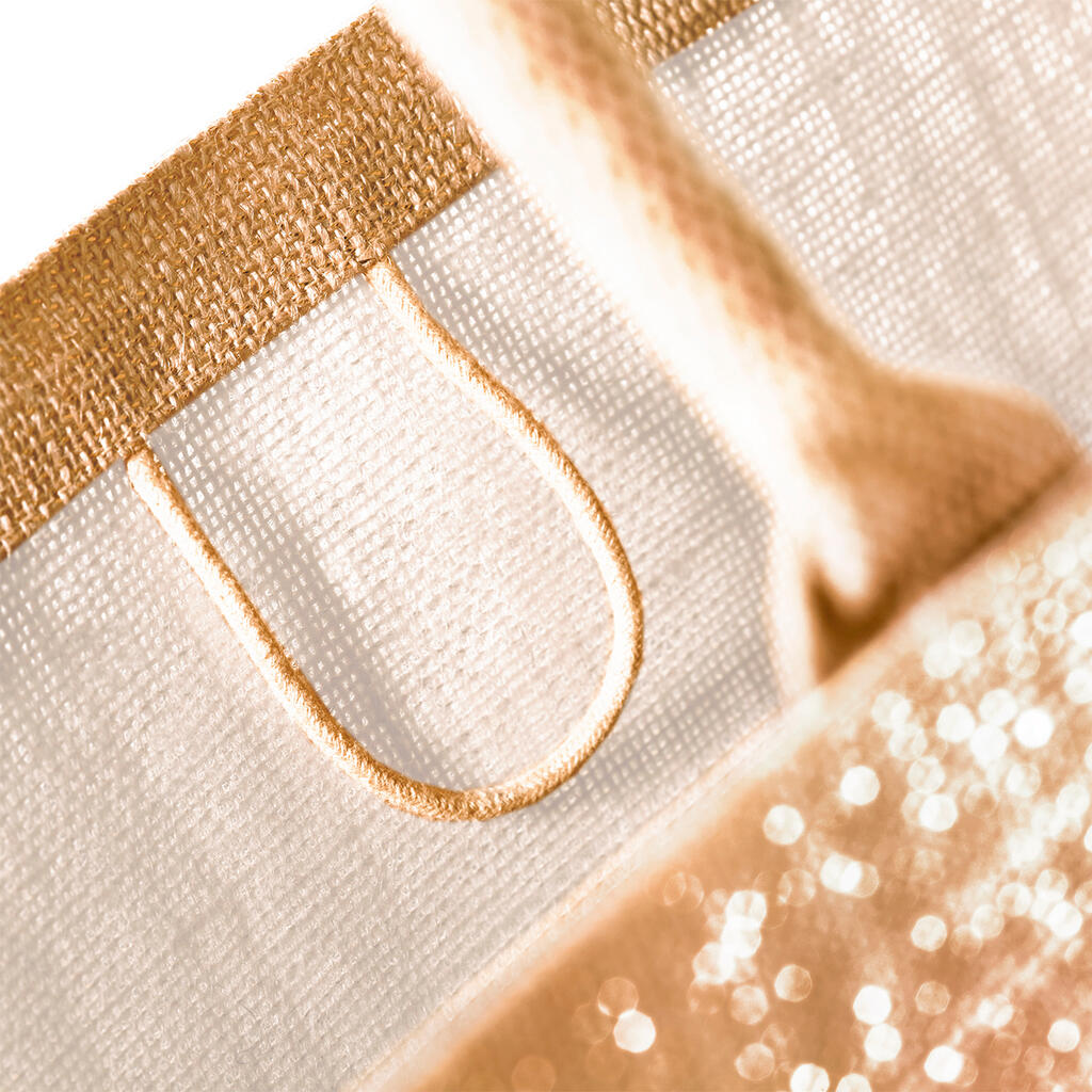 Shimmer Jute Shopper - Vue 5