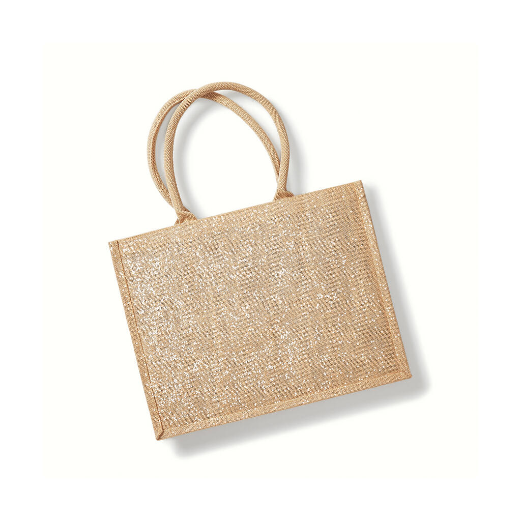 Shimmer Jute Shopper - Vue 4
