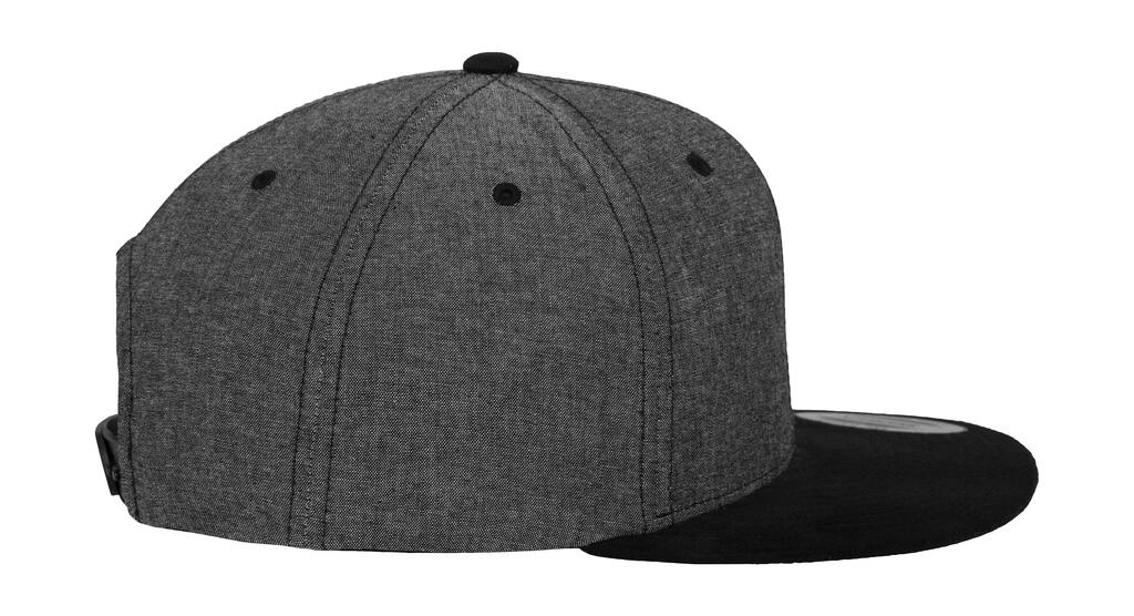 Chambray-Suede Snapback - Vue 4