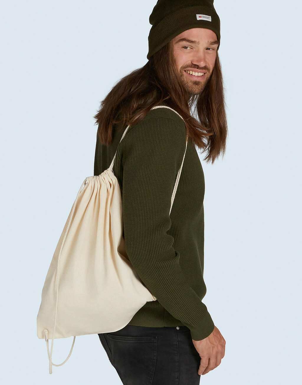 Baby Canvas Cotton Drawstring Backpack - Vue 2