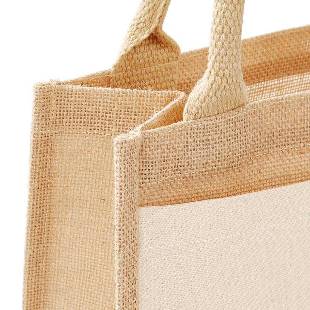 Cotton Pocket Jute Gift Bag - Vue 4