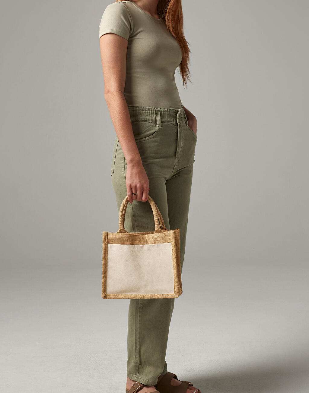 Cotton Pocket Jute Gift Bag - Vue 2