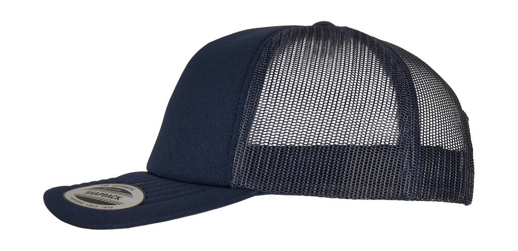 Classic Curved Visor Foam Trucker Cap - Vue 2