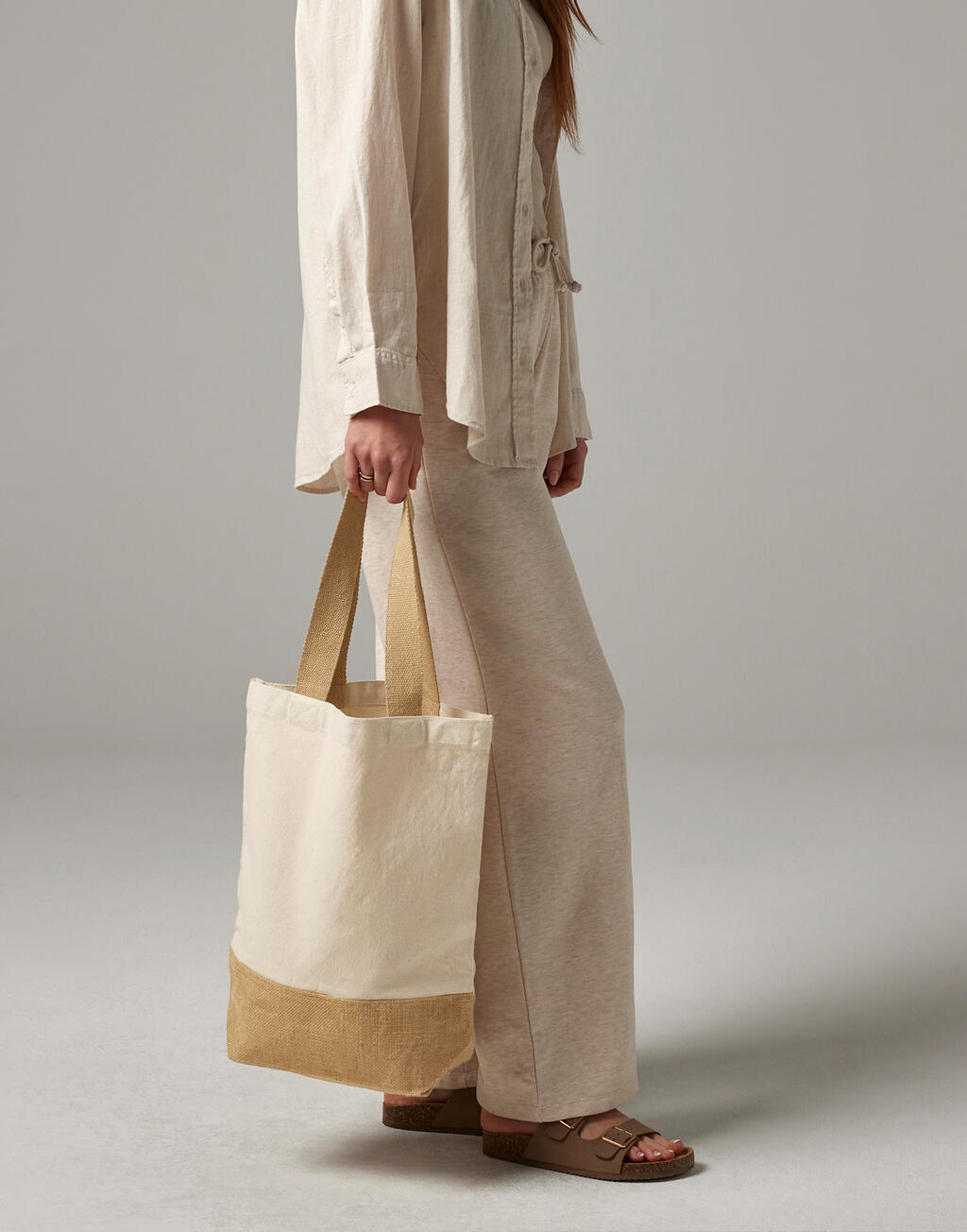 Jute Base Canvas Shopper - Vue 2