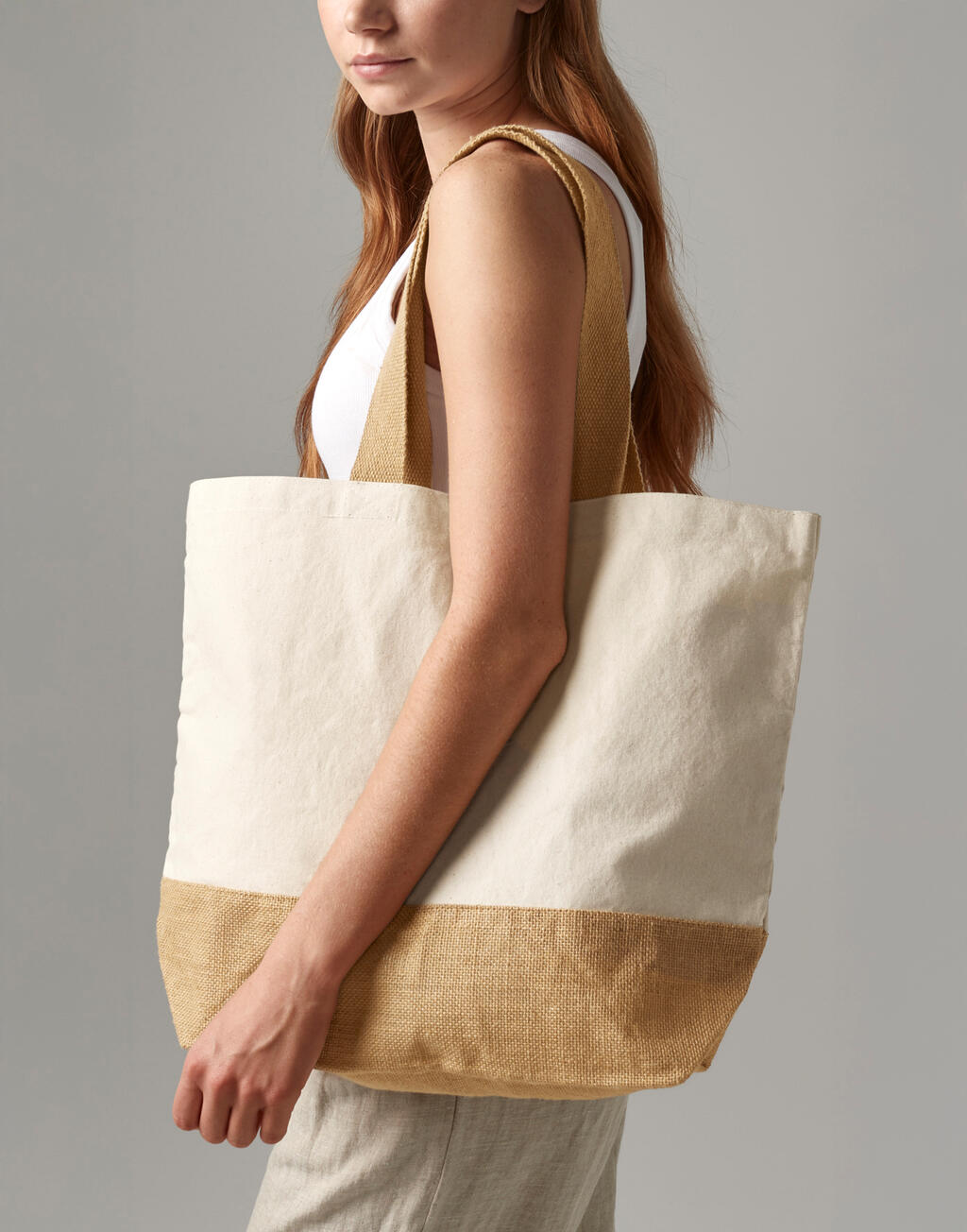 Jute Base Canvas Tote - Vue 2