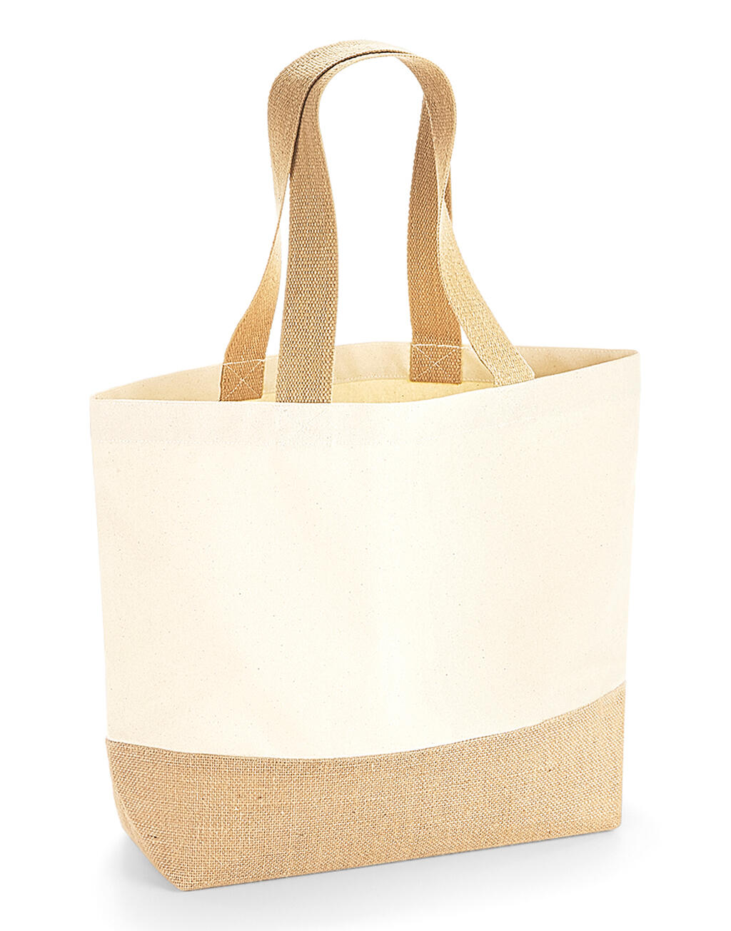 Jute Base Canvas Tote - Vue 4