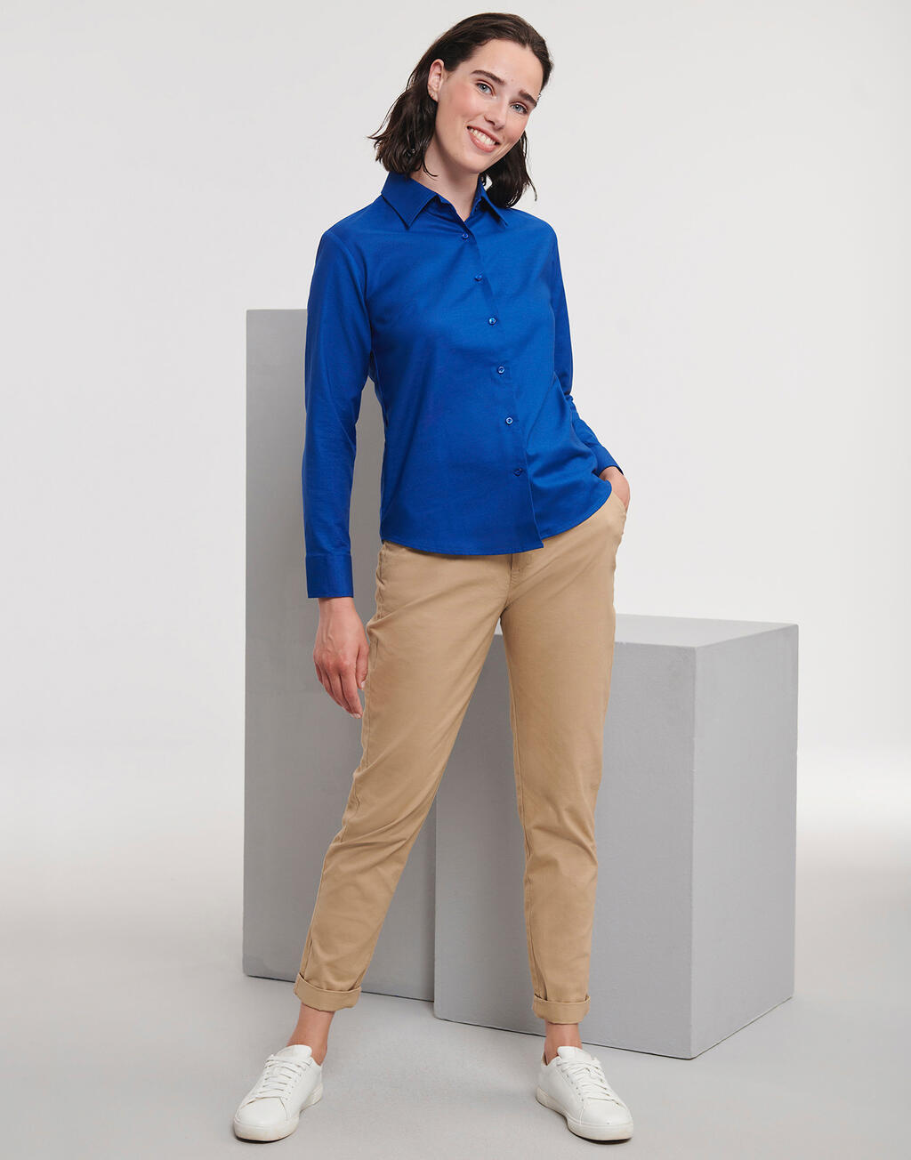 Ladies' Classic Oxford Shirt LS - Vue 3