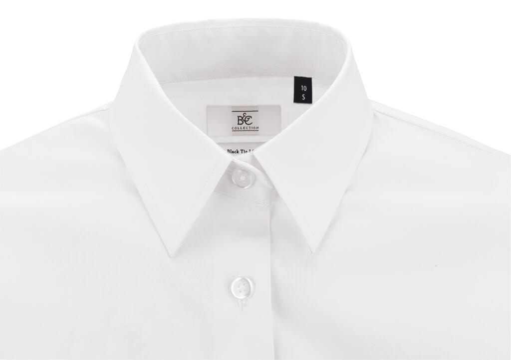 Black Tie SSL/women Poplin Shirt - Vue 2