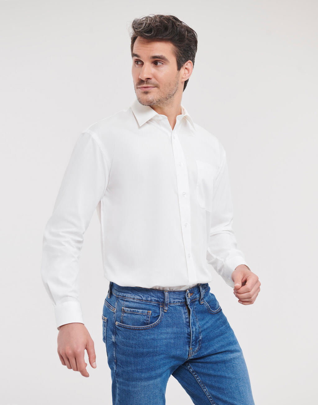 Cotton Poplin Shirt LS - Vue 3